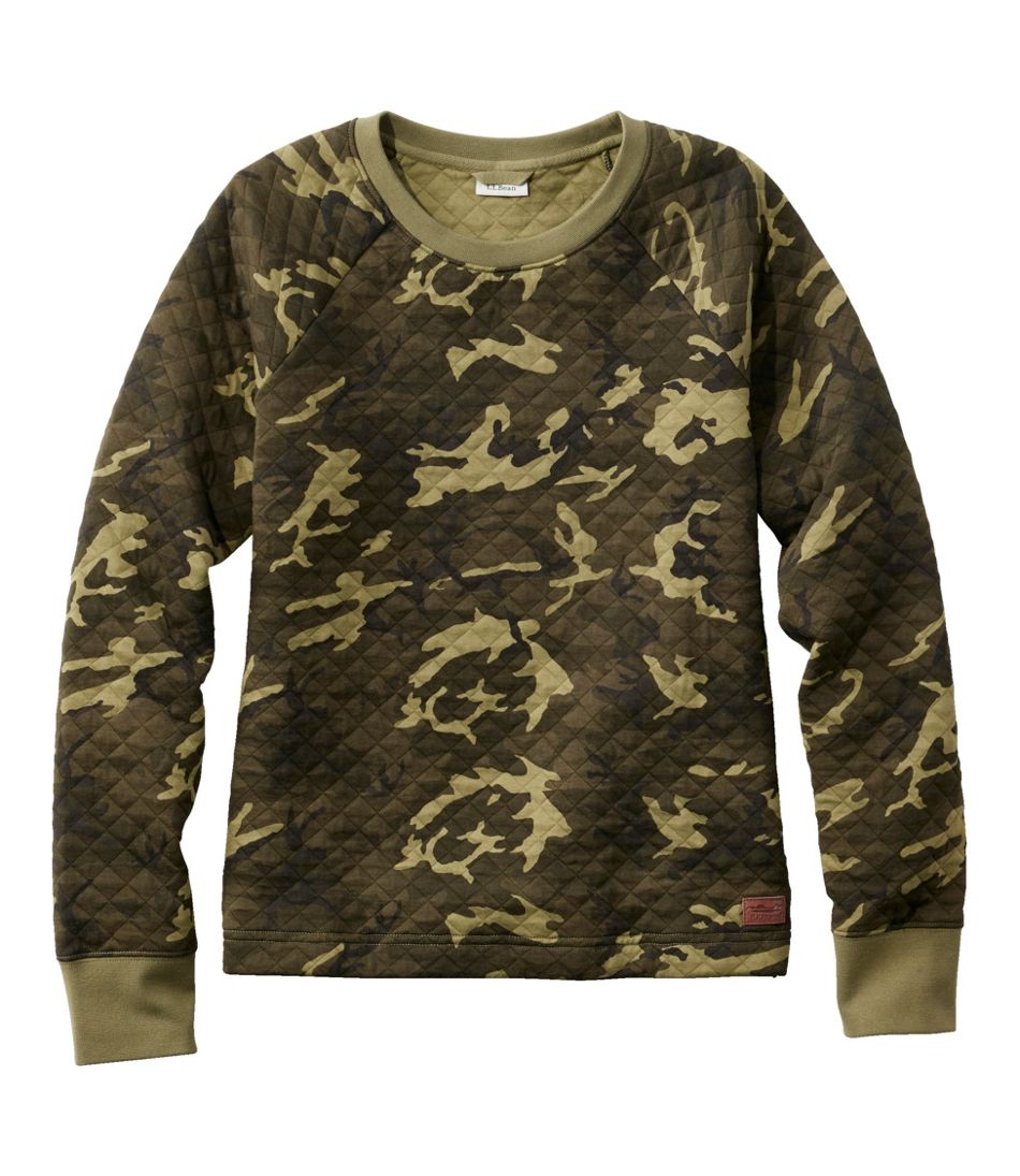 Women's Quilted Sweatshirt, Crewneck Pullover Print | L.L.Bean Recommended