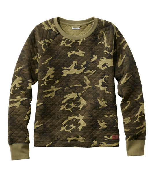 Women's Quilted Sweatshirt, Crewneck Pullover Print | L.L.Bean Recommended