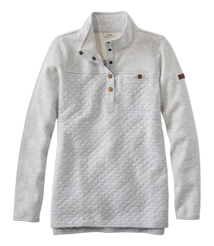 Women's Quilted Sweatshirt, Mockneck Tunic | L.L.Bean Exclusive