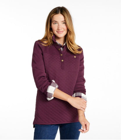 Women's Quilted Sweatshirt, Mockneck Tunic | L.L.Bean Exclusive
