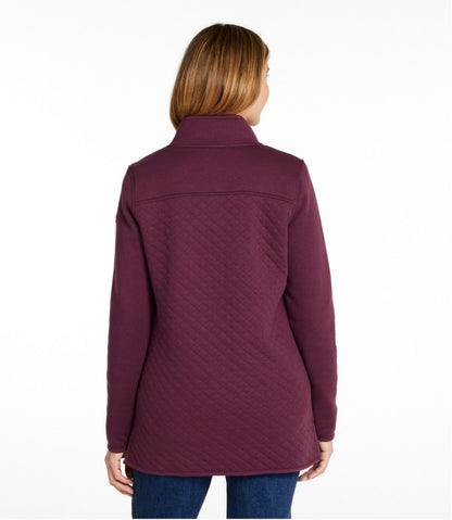 Women's Quilted Sweatshirt, Mockneck Tunic | L.L.Bean Exclusive