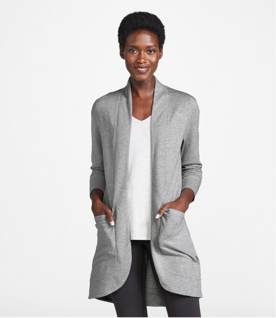 Women's SoftFlex Long Open Cardigan | L.L.Bean Signature