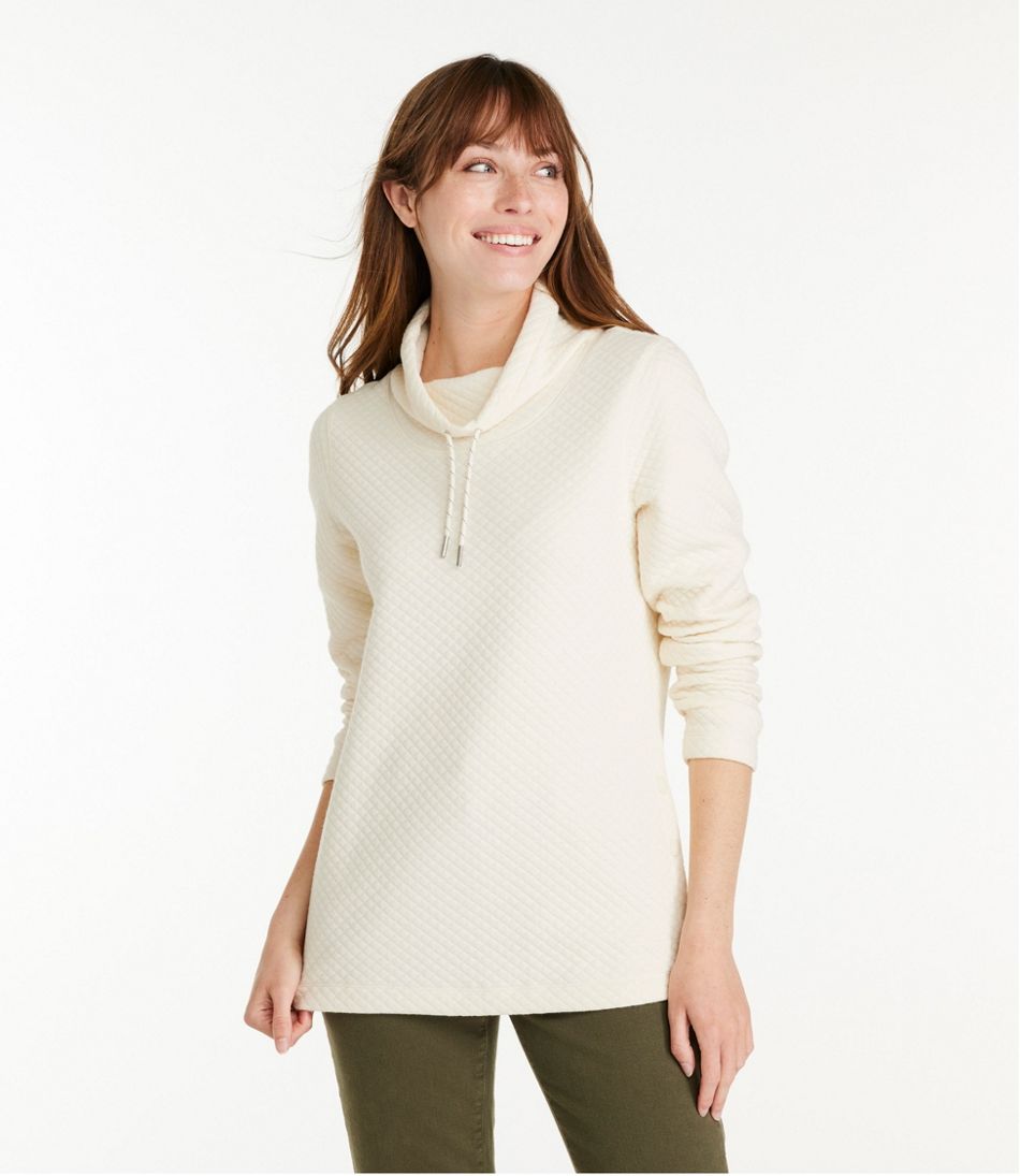 Women's SoftLight Quilted Top, Funnelneck Pullover | L.L.Bean Classic