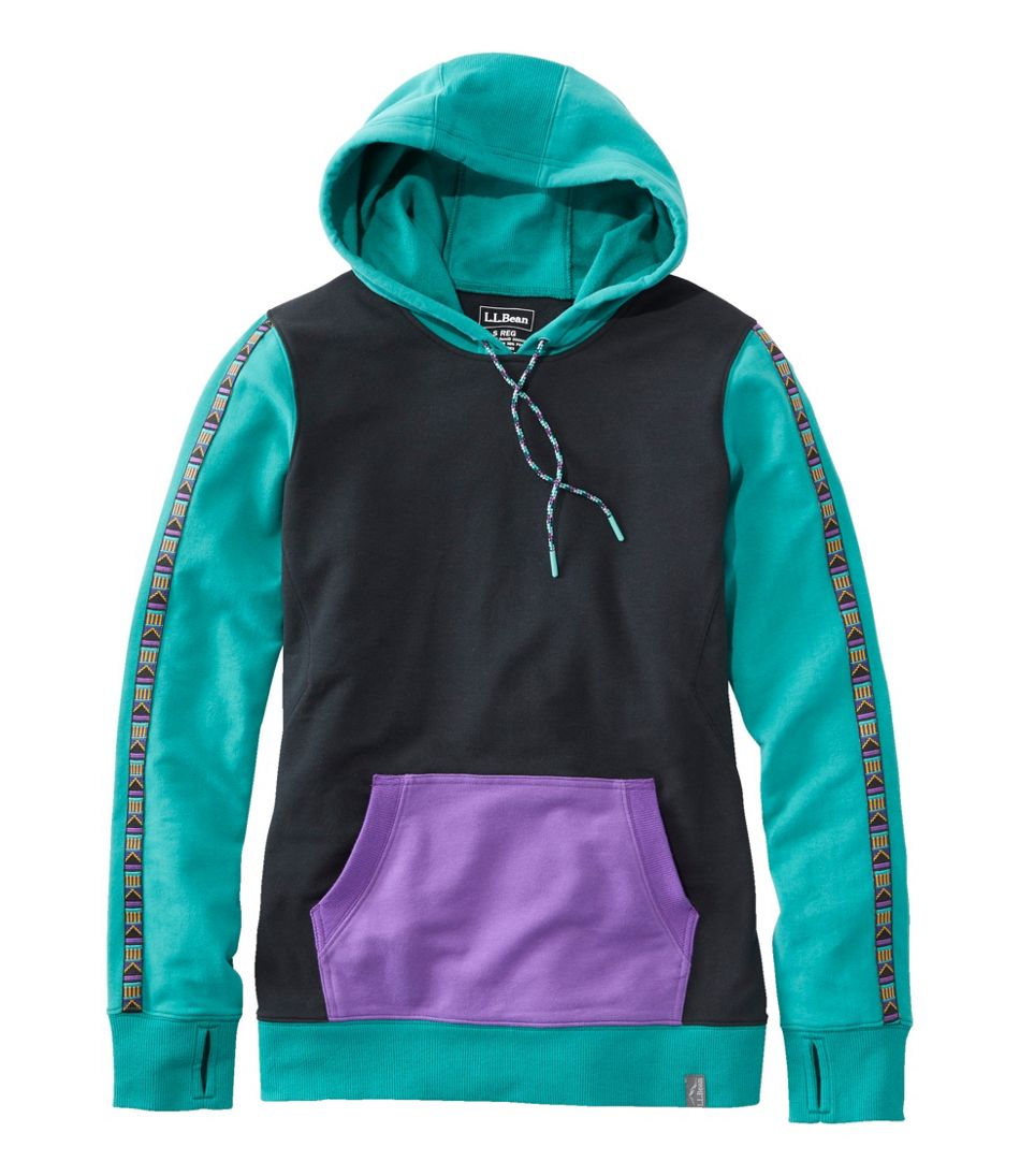 Women's Bean's Cozy Camp Hoodie, Colorblock | L.L.Bean Everyday
