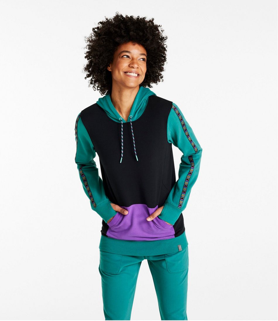 Women's Bean's Cozy Camp Hoodie, Colorblock | L.L.Bean Everyday