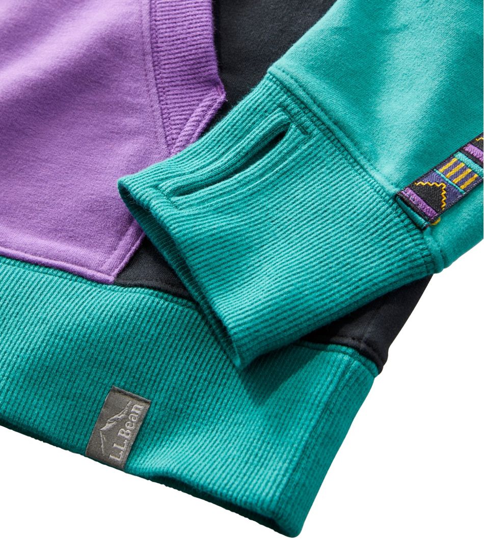 Women's Bean's Cozy Camp Hoodie, Colorblock | L.L.Bean Everyday
