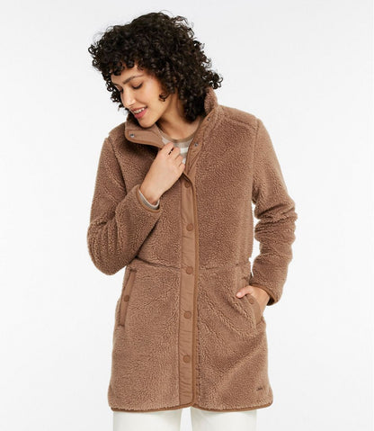 Women's Bean's Sherpa Fleece Coat | L.L.Bean Featured