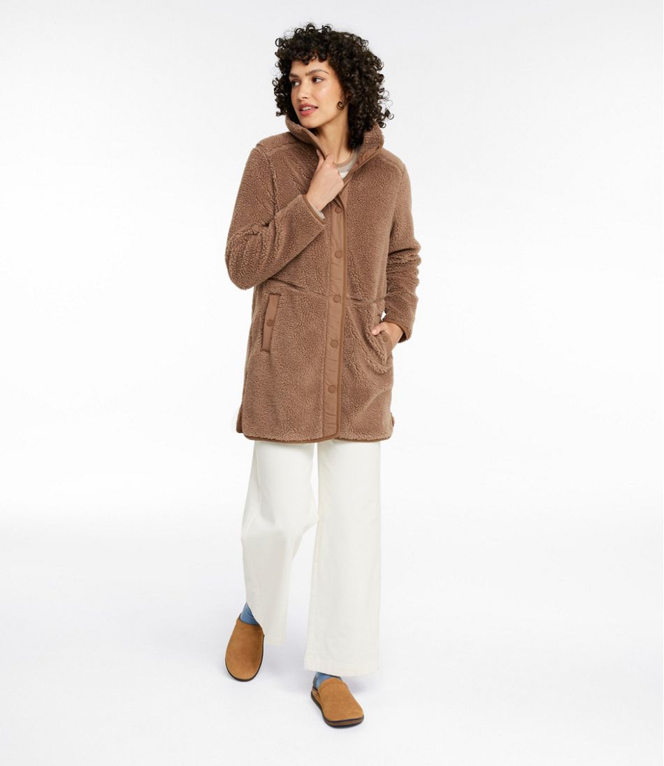 Women's Bean's Sherpa Fleece Coat | L.L.Bean Featured