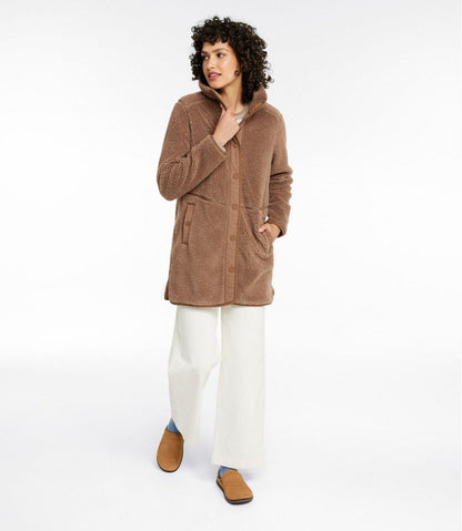 Women's Bean's Sherpa Fleece Coat | L.L.Bean Featured