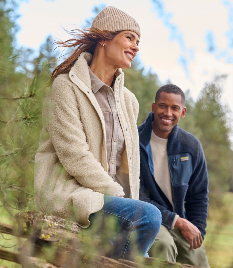 Women's Bean's Sherpa Fleece Coat | L.L.Bean Featured