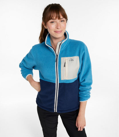 Women's Mountainside Fleece Jacket, Colorblock | L.L.Bean Great Value