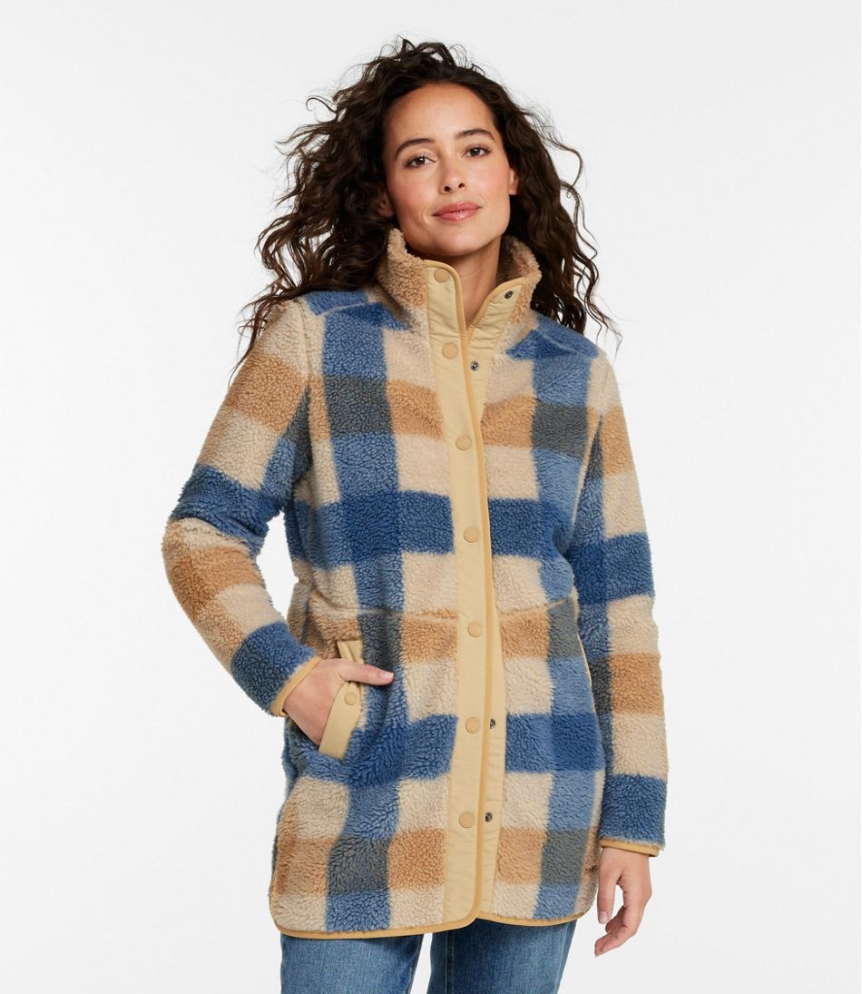 Women's Bean's Sherpa Fleece Coat, Print | L.L.Bean Latest