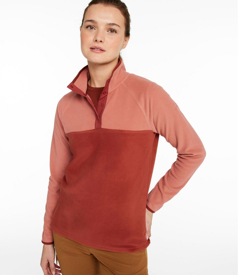 Women's All Season Access Fleece Pullover, Colorblock | L.L.Bean Popular