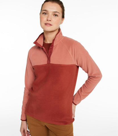 Women's All Season Access Fleece Pullover, Colorblock | L.L.Bean Popular