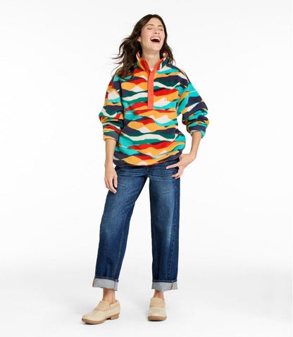 Adults' Bean's Classic Fleece Pullover, Print | L.L.Bean Recommended