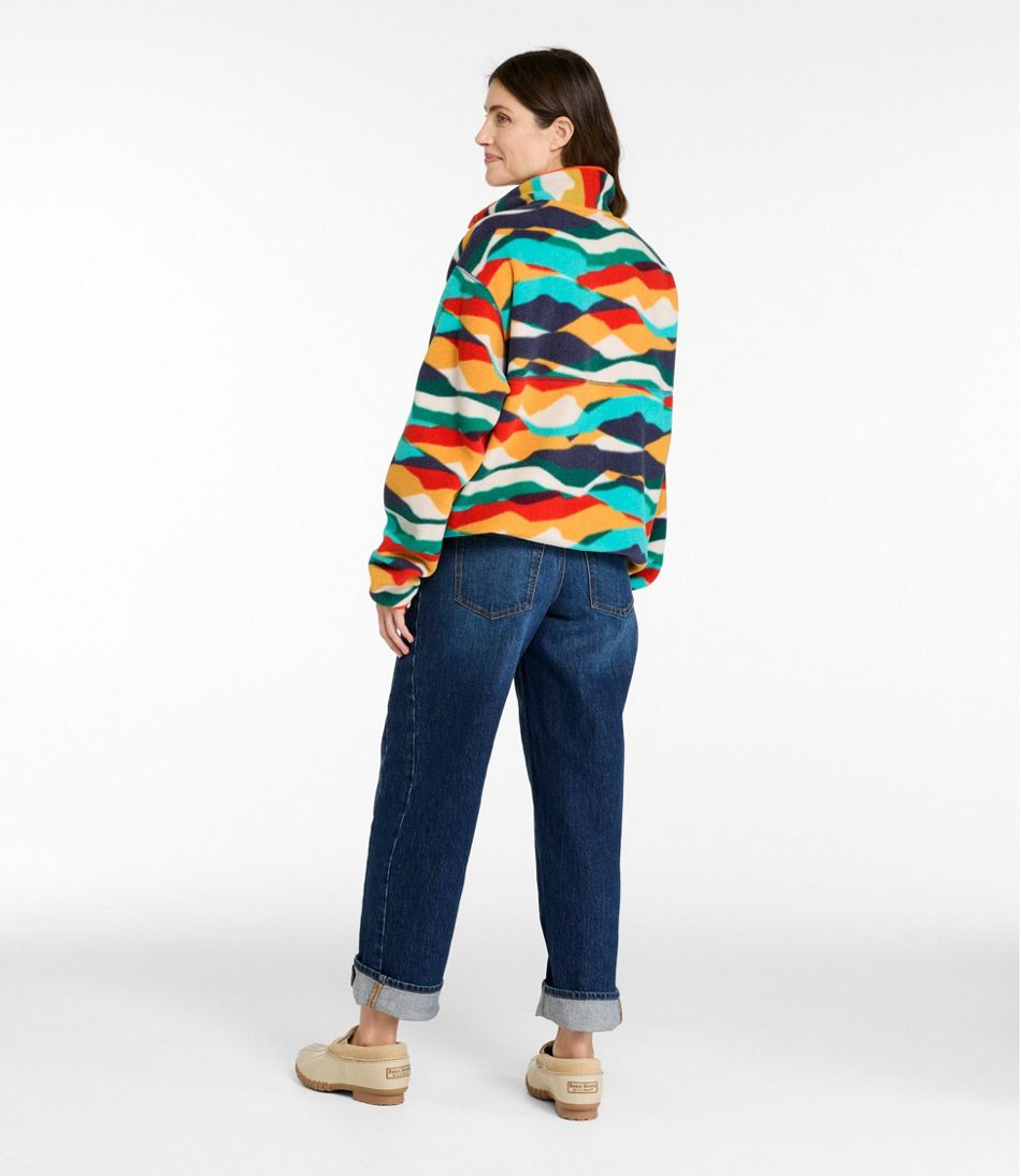 Adults' Bean's Classic Fleece Pullover, Print | L.L.Bean Recommended