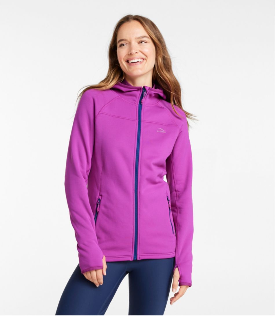 Women's PrimaLoft ThermaStretch Fleece Jacket, Hooded Full-Zip | L.L.Bean Signature
