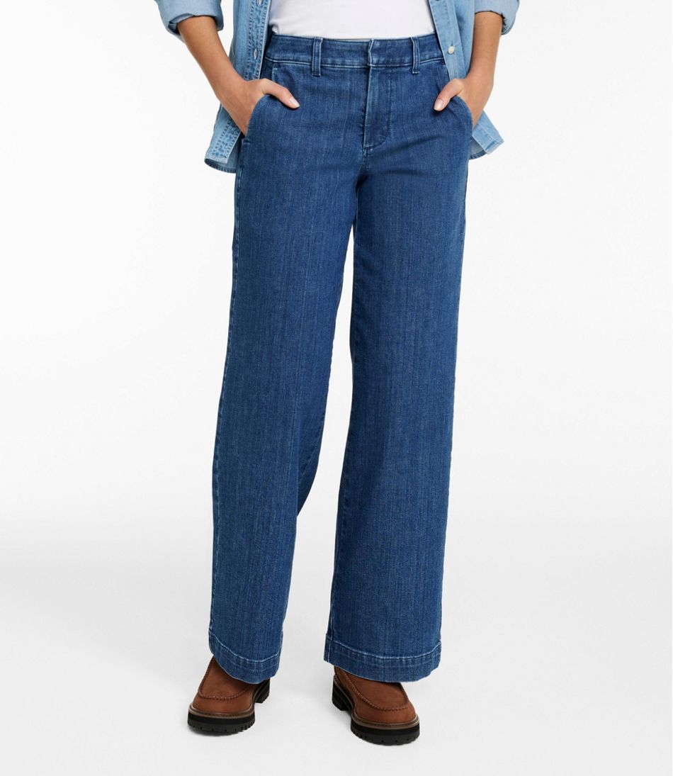 Women's True Shape Jeans, High-Rise Wide-Leg Trouser | L.L.Bean Classic