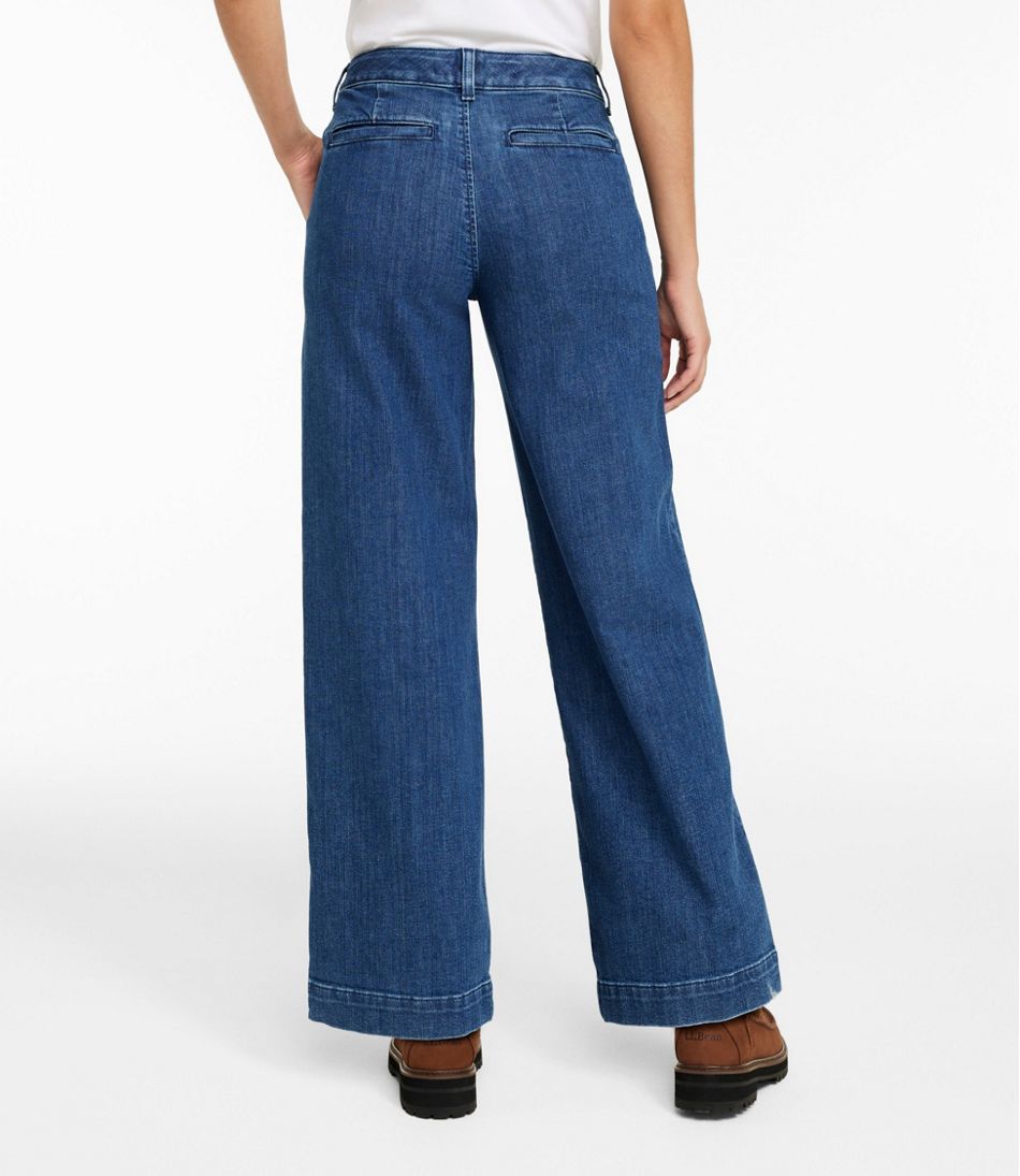 Women's True Shape Jeans, High-Rise Wide-Leg Trouser | L.L.Bean Classic