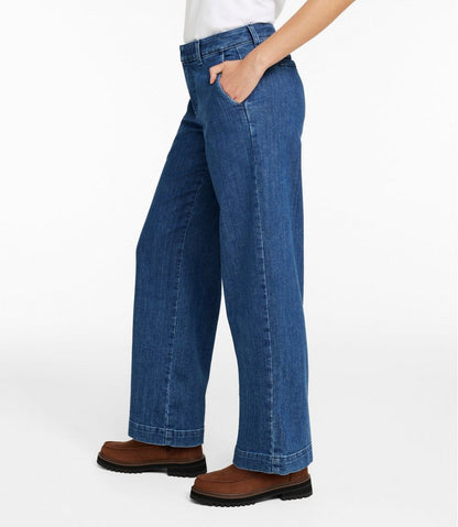 Women's True Shape Jeans, High-Rise Wide-Leg Trouser | L.L.Bean Classic