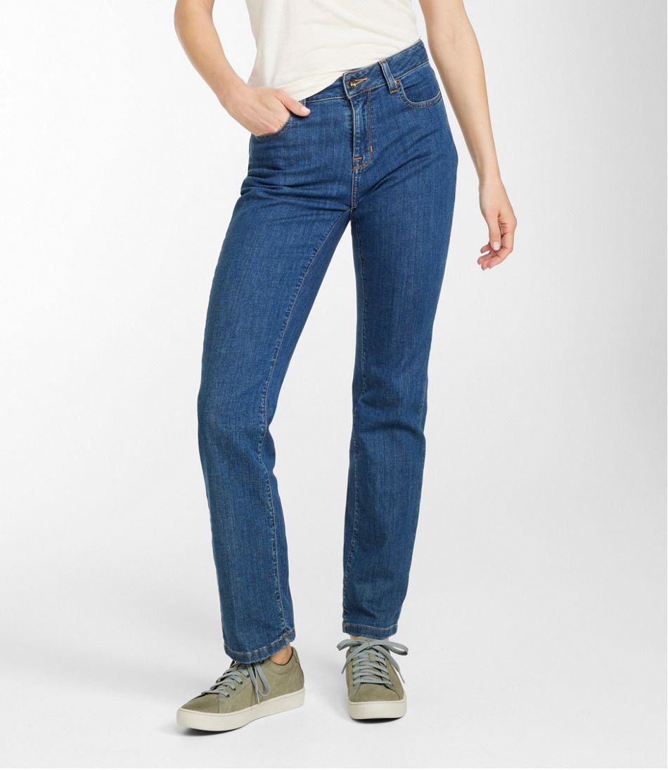 Women's True Shape Jeans, High-Rise Straight-Leg | L.L.Bean Essential