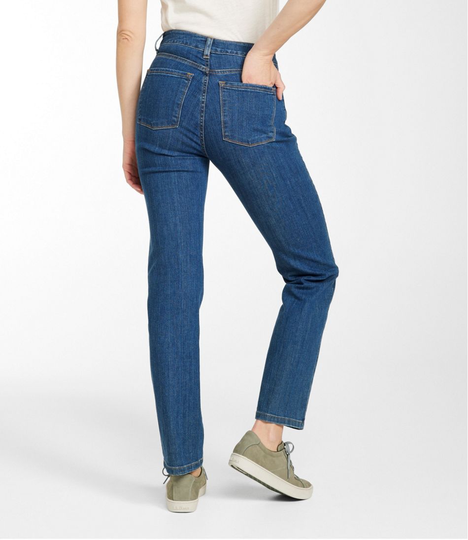 Women's True Shape Jeans, High-Rise Straight-Leg | L.L.Bean Essential