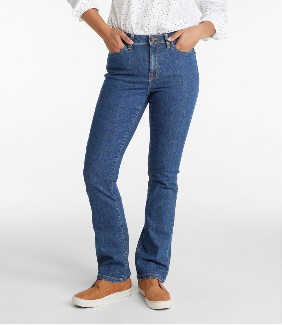 Women's True Shape Jeans, High-Rise Bootcut | L.L.Bean Everyday