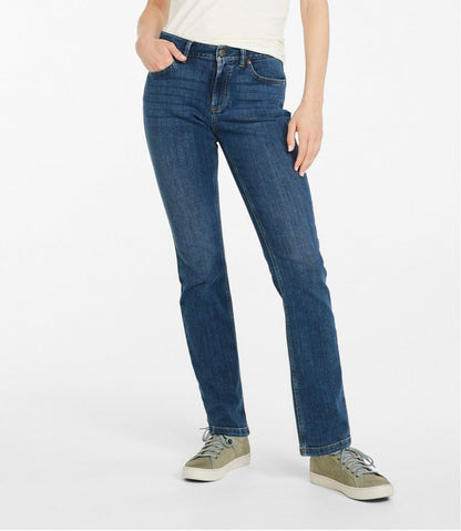 Women's BeanFlex® Jeans, Mid-Rise Straight-Leg | L.L.Bean Latest