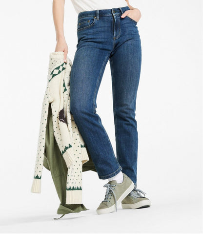 Women's BeanFlex® Jeans, Mid-Rise Straight-Leg | L.L.Bean Latest