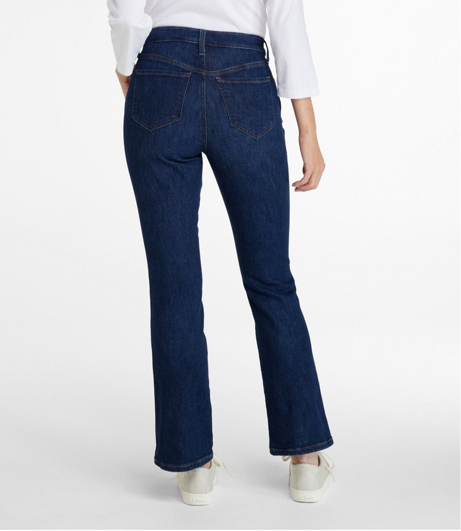 Women's L.L.Bean Everyday Stretch Jeans, High-Rise Mini Bootcut Ankle | L.L.Bean Recommended