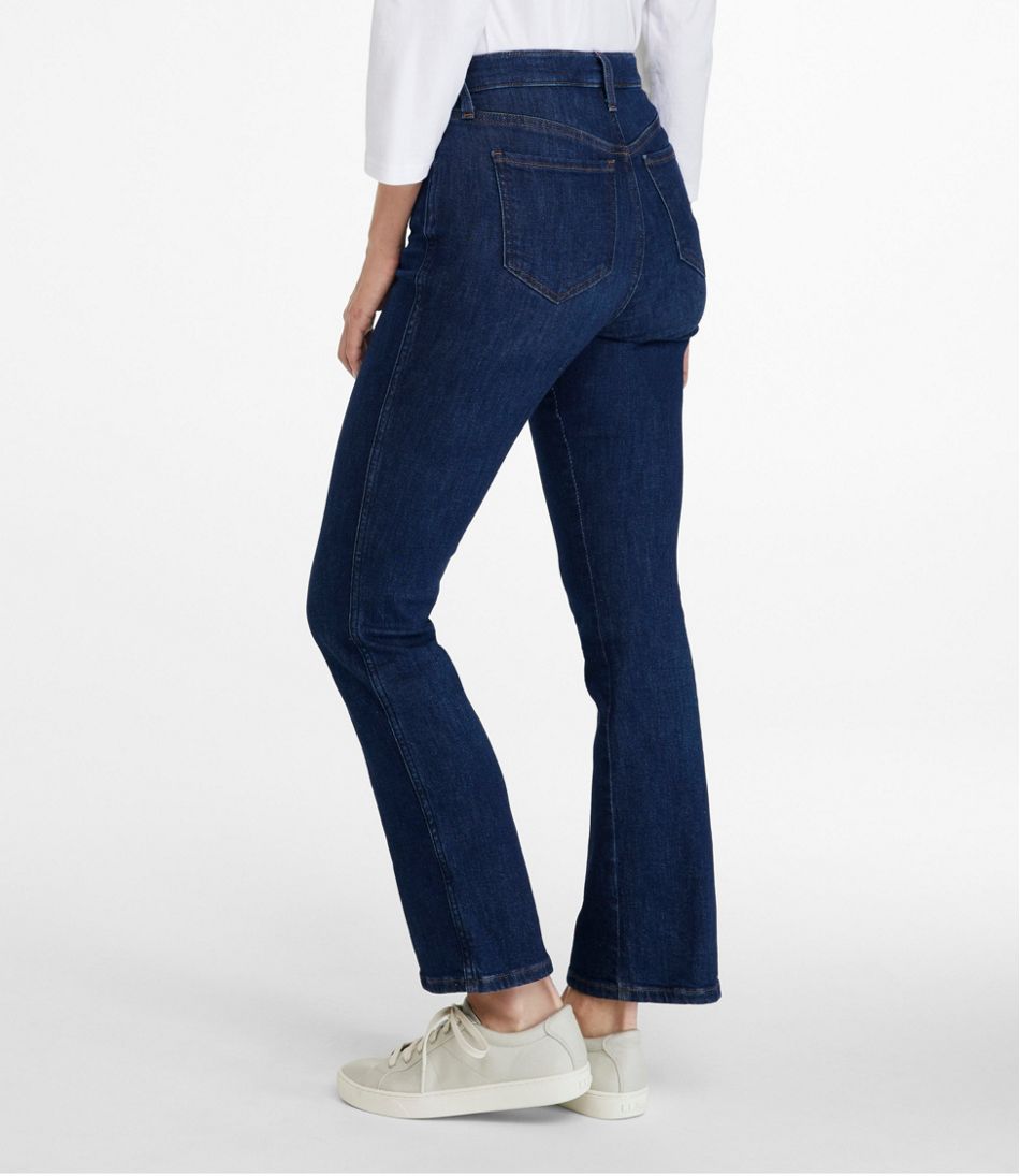 Women's L.L.Bean Everyday Stretch Jeans, High-Rise Mini Bootcut Ankle | L.L.Bean Recommended