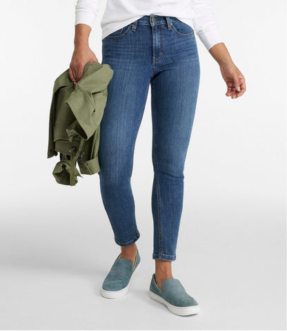 Women's BeanFlex® Jeans, High-Rise Slim-Leg Ankle | L.L.Bean Signature
