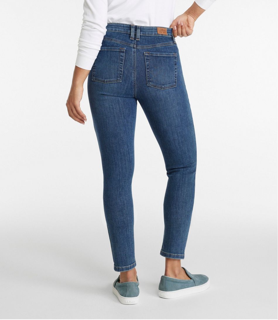 Women's BeanFlex® Jeans, High-Rise Slim-Leg Ankle | L.L.Bean Signature