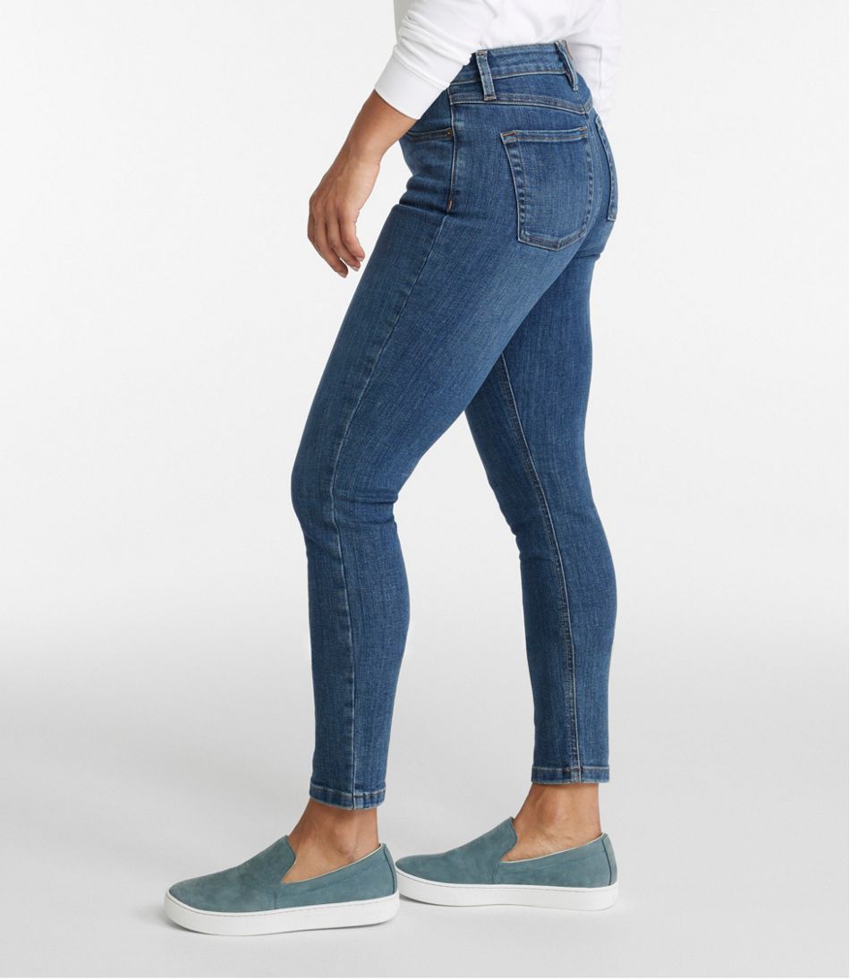 Women's BeanFlex® Jeans, High-Rise Slim-Leg Ankle | L.L.Bean Signature
