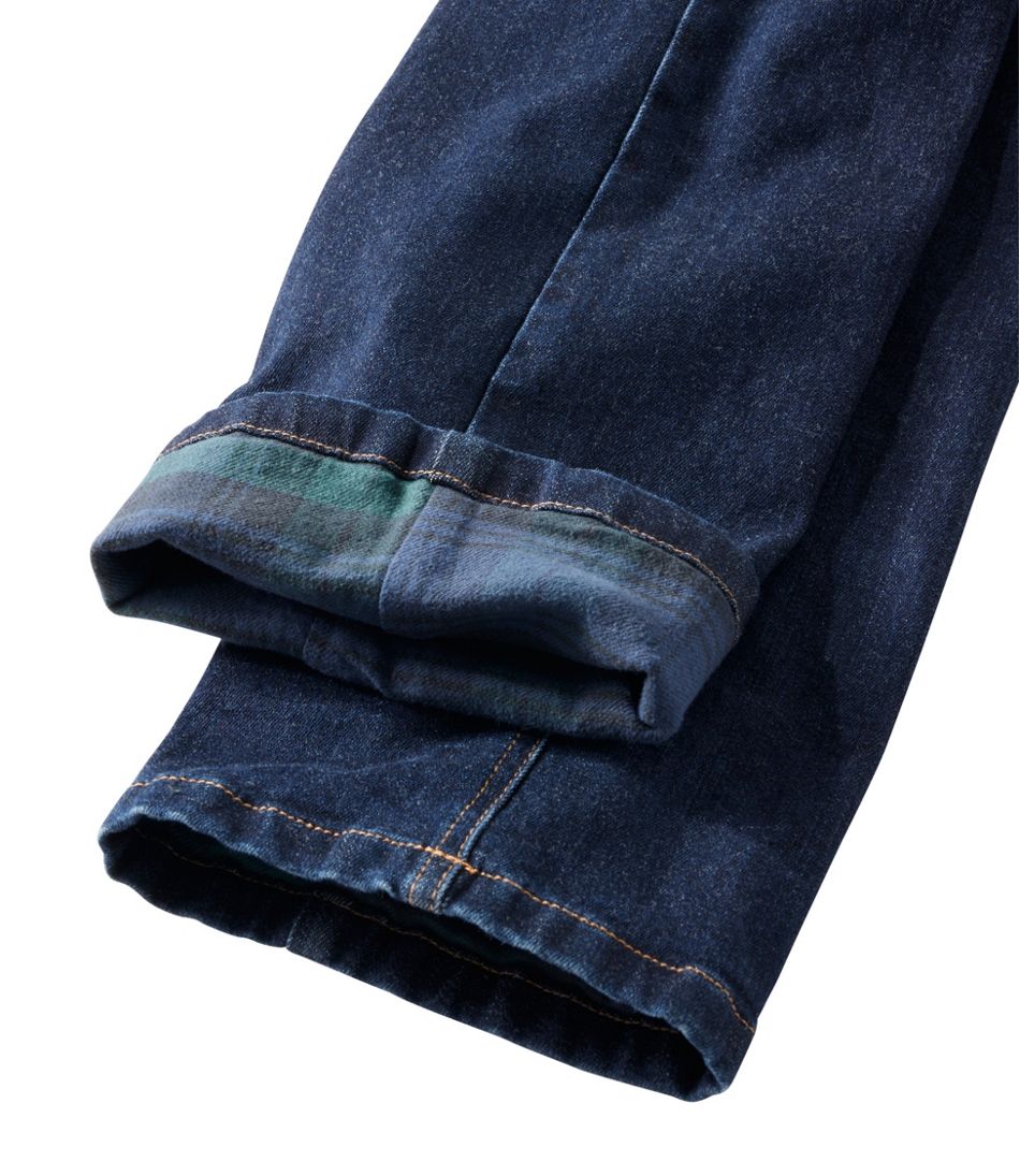 Women's BeanFlex® Jeans, Mid-Rise Straight-Leg Lined | L.L.Bean Classic