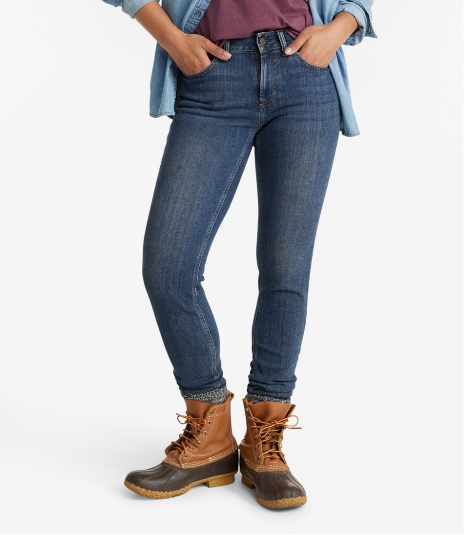 Women's BeanFlex® Jeans, Mid-Rise Skinny-Leg | L.L.Bean Latest