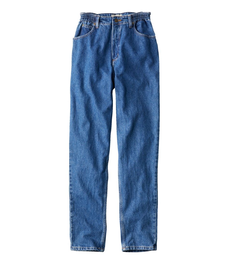 Women's Double L® Jeans, Ultra High-Rise Comfort Waist Tapered Leg | L.L.Bean Trending