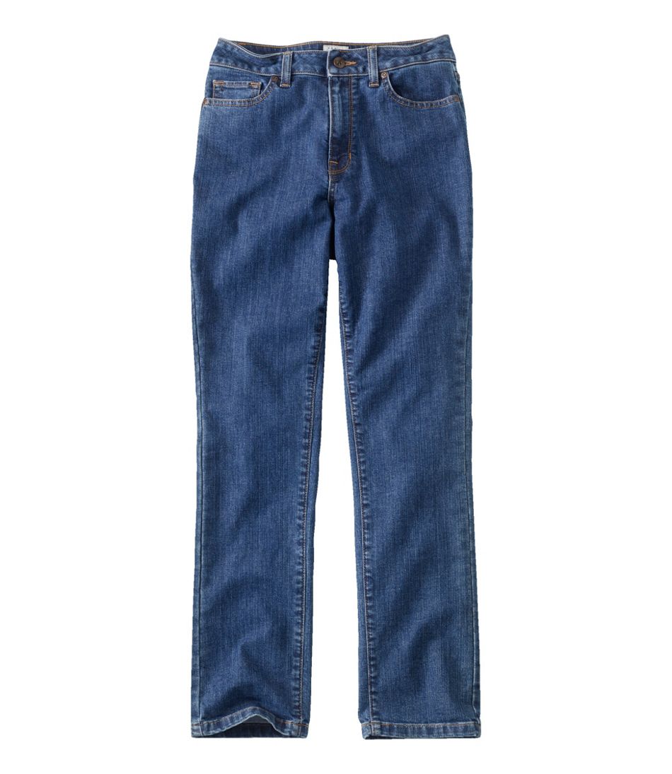 Women's True Shape Jeans, High-Rise Slim-Leg Ankle | L.L.Bean Signature
