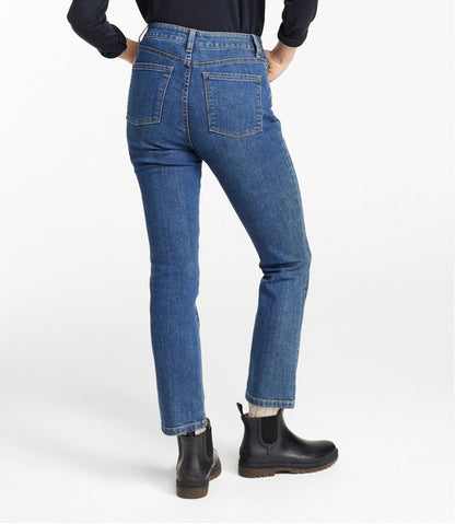 Women's True Shape Jeans, High-Rise Slim-Leg Ankle | L.L.Bean Signature