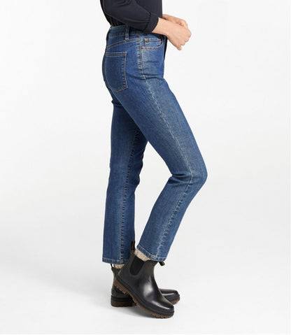 Women's True Shape Jeans, High-Rise Slim-Leg Ankle | L.L.Bean Signature