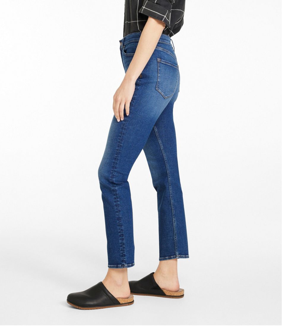 Women's Signature Super Stretch Jeans, High-Rise Skinny-Leg Ankle | L.L.Bean Classic