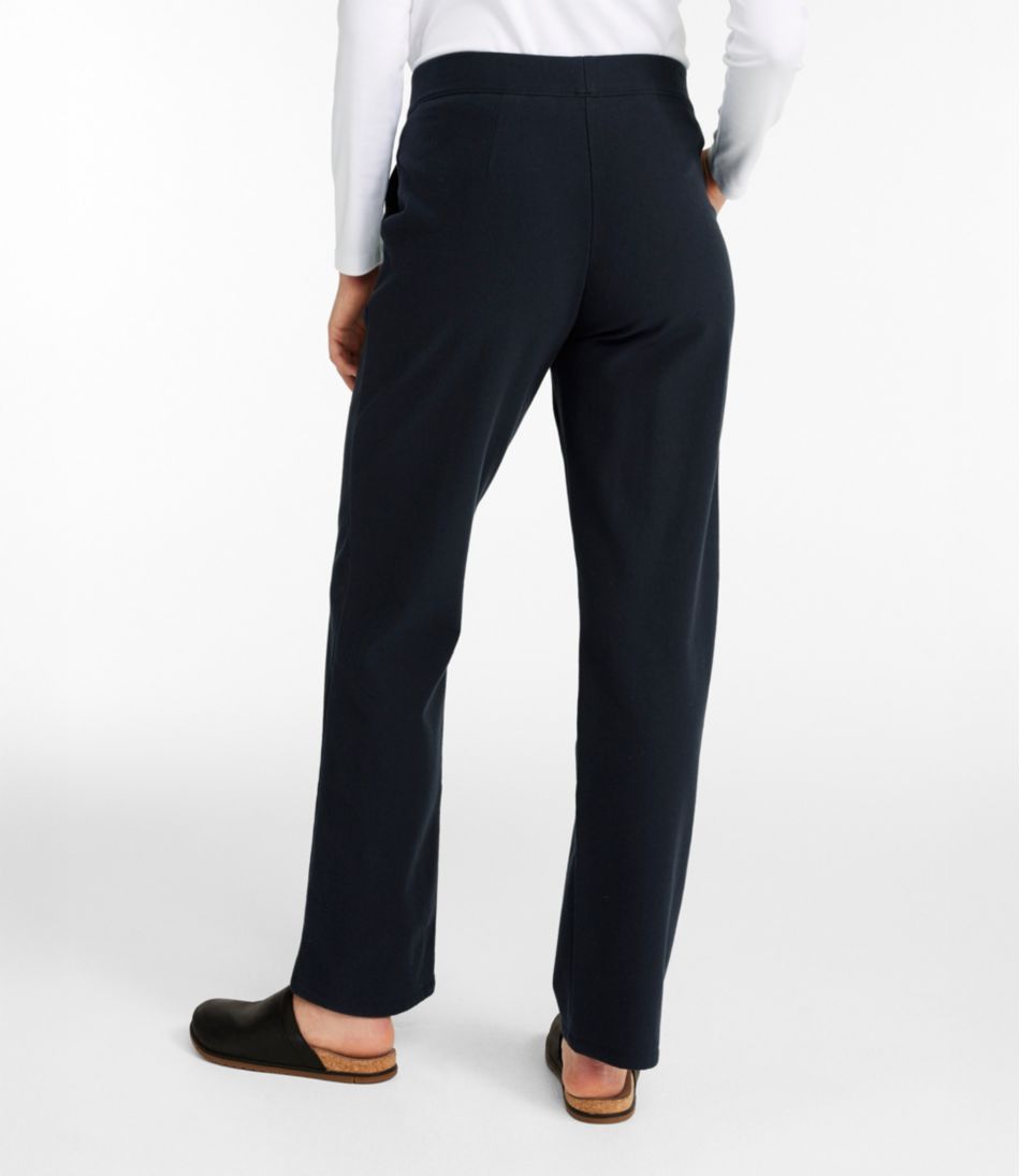 Women's Perfect Fit Pants, Fleece-Backed Straight-Leg | L.L.Bean Best Seller
