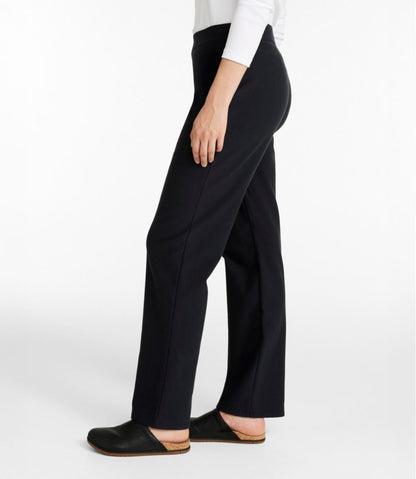 Women's Perfect Fit Pants, Fleece-Backed Straight-Leg | L.L.Bean Best Seller