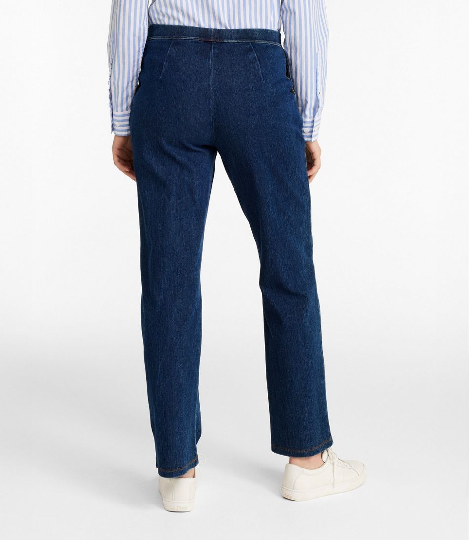 Women's Perfect Fit Pants, Denim Straight-Leg | L.L.Bean Featured