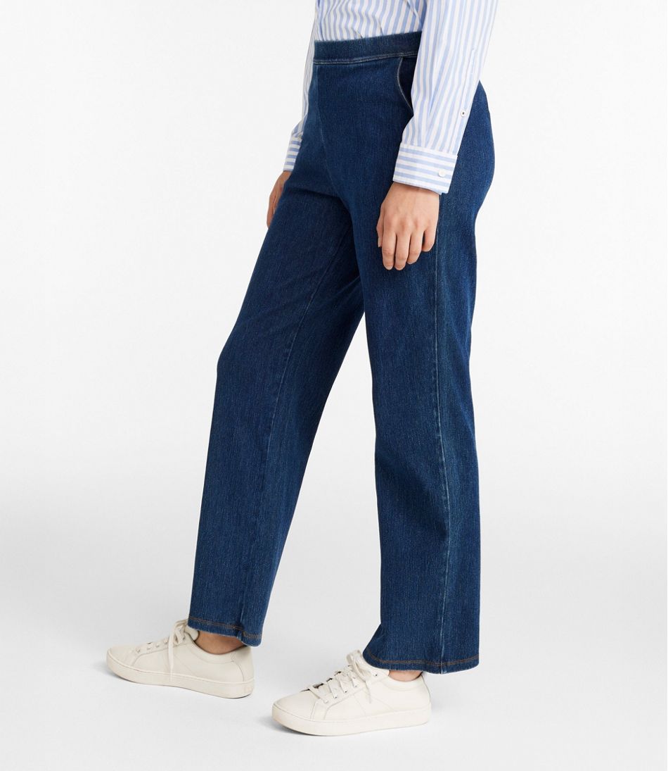 Women's Perfect Fit Pants, Denim Straight-Leg | L.L.Bean Featured