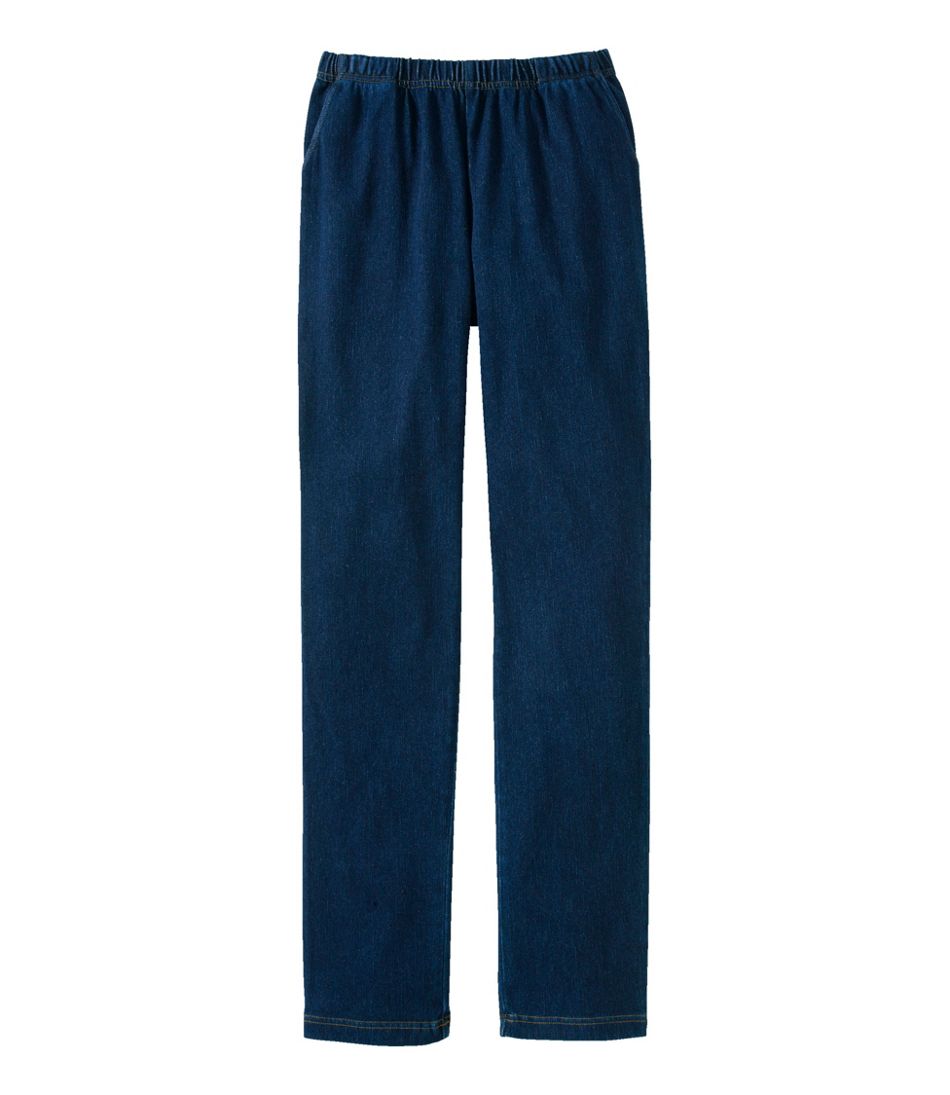 Women's Perfect Fit Pants, Denim Original Tapered Leg | L.L.Bean Exclusive