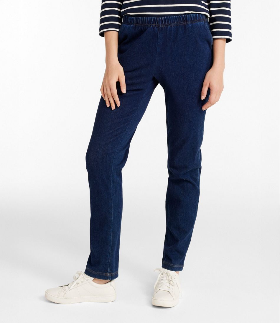 Women's Perfect Fit Pants, Denim Original Tapered Leg | L.L.Bean Exclusive