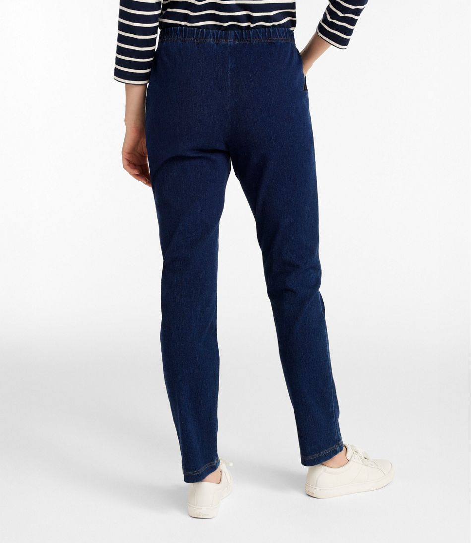 Women's Perfect Fit Pants, Denim Original Tapered Leg | L.L.Bean Exclusive