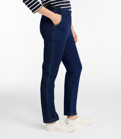 Women's Perfect Fit Pants, Denim Original Tapered Leg | L.L.Bean Exclusive