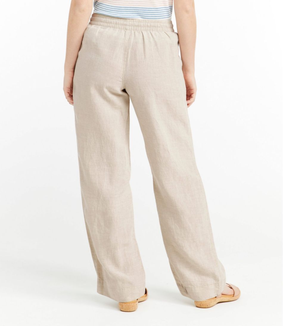 Women's Premium Washable Linen Pull-On Pants | L.L.Bean Classic